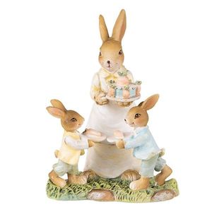 Velikonoční dekorace králičí rodinka - 12*8*15 cm 6PR3854 obraz