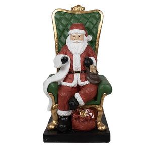 Vánoční dekorace socha Santa v zámecké křesle - 50*50*106 cm 5PR0123 obraz