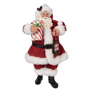Vánoční dekorace Santa Claus s dárkem - 16*8*28 cm 65223 obraz