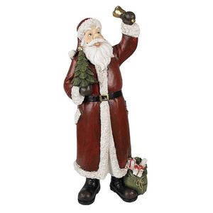 Dekorace Santa se zvonečkem a stromkem - 22*15*51 cm 6PR3915 obraz