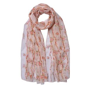 Růžový dámský šátek s růžičkami Women Print - 50*160 cm JZSC0713P obraz