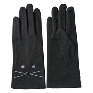 Tmavě šedé zimní rukavice - 8*24 cm JZGL0050 obraz