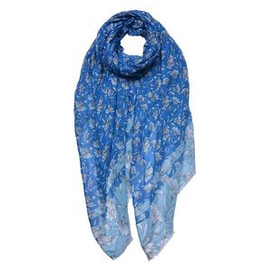 Modrý dámský šátek - 85x180 cm JZSC0685BL obraz