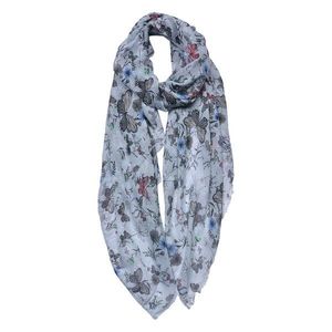 Barevný dámský šátek s motýlky - 85x180 cm JZSC0686 obraz