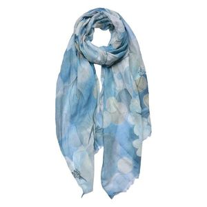 Modrý dámský šátek se vzorem - 70x180 cm JZSC0700 obraz