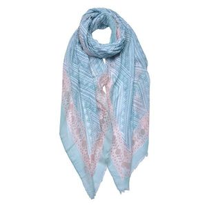 Modrý dámský šátek - 90*180 cm JZSC0692BL obraz