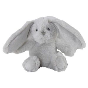Plyšová dekorační hračka šedý zajíček Cuddly Bunny - 6*12*16cm JCKNBE16 obraz