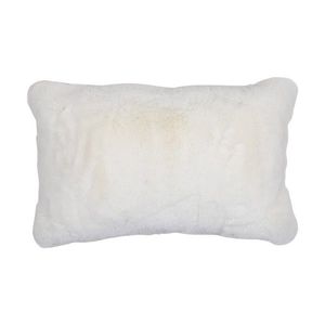 Bílý plyšový měkoučký polštář Soft Teddy White Off - 30*15*50cm FXHKKW obraz