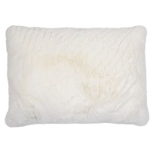 Bílý plyšový měkoučký polštář Soft Teddy White Off - 40*15*60cm FXGKKW obraz