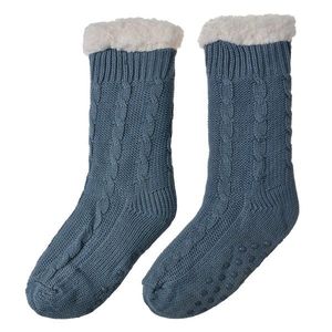 Modré teplé pletené ponožky - one size JZSK0022BL obraz