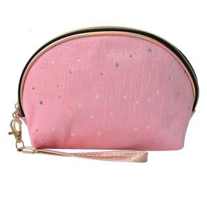 Růžová dámská toaletní taška s hvězdičkami Stars - 22*8*14 cm JZTB0063P obraz