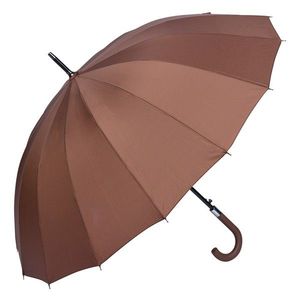 Hnědý veliký deštník pro dospělé Lummi - Ø 105*85 cm JZUM0065CH obraz