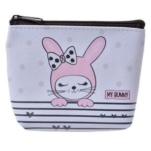 Růžová peněženka / taštička s králíčkem My Bunny - 10*8cm JZWA0151 obraz