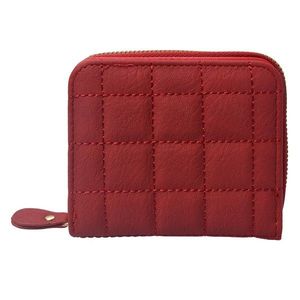 Malá červená peněženka se zipem - 11*10 cm JZWA0169R obraz