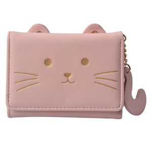 Malá růžová peněženka s motivem kočičky - 10*8 cm JZWA0174P obraz