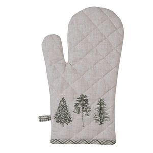 Béžová bavlněná chňapka - rukavice se stromky Natural Pine Trees - 18*30 cm NPT44 obraz