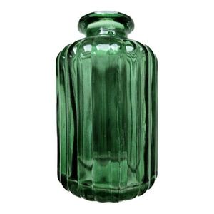 Zelená skleněná dekorační vázička / svícen Tilli - Ø 6*10 cm JYQ737-G obraz
