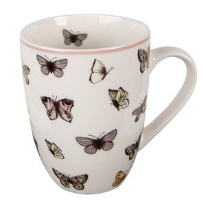 Porcelánový hrnek s motýlky Butterfly Paradise - 12*8*10cm / 350 ml BPDMU obraz