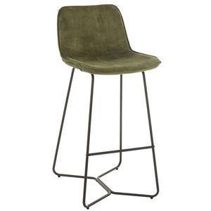 Zelená sametová barová stolička Barchair Isabel Green - 57*48*103cm 19518 obraz