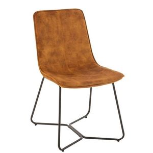 Okrová sametová jídelní židle Chair Isabel Ochre - 64*47*89cm 19517 obraz
