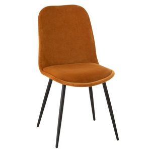 Okrová sametová jídelní židle Chair Claire Ochre - 46*44*86cm 96147 obraz