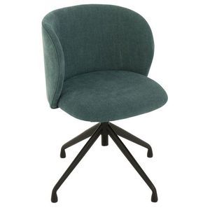 Zelená sametová jídelní točící židle Chair Turn Green - 56*48*77cm 35017 obraz