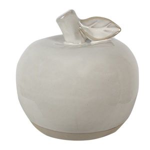 Béžová porcelánová dekorace jablko Apple M - Ø 10*10 cm 6CE1592M obraz