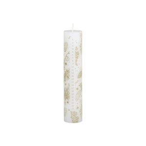 Bílo-zlatá adventní svíčka s čísly 1-24 Advent Candle - Ø 5*25cm / 60h 71097201 obraz