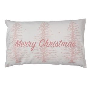Zimní růžový povlak na polštář Merry Christmas Snow - 30*50 cm SWC36-2 obraz