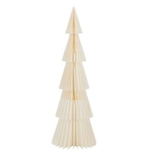 Papírová krémová skládací vánoční dekorace strom - Ø 40*122cm 39566 obraz