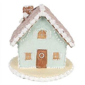 Zelená perníková chaloupka Gingerbread House - 13*13*12 cm 6PR3977 obraz