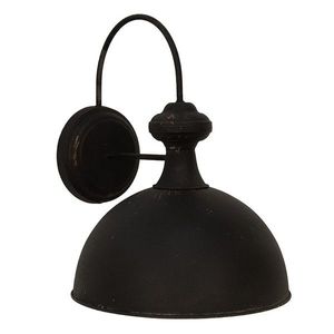 Černá antik nástěnná kovová lampa Bianna - 37*48*35 cm E27/max 1*60W 6LMP786 obraz