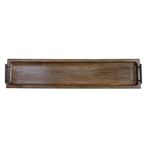 Dlouhý úzký dřevěný servírovací podnos s uchy Tours Tray - 90*20*8 cm 61079600 obraz