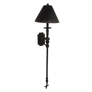 Černá antik nástěnná lampa Victoria - 31*32*117 cm E27/max 1*60W 5LMP669 obraz