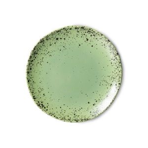 2ks keramický zelený dezertní talíř Kiwi - Ø 17*2cm ACE7069 obraz