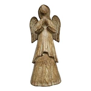 Hnědý antik dekorační anděl Anjel - 8*5, 5*20 cm US105039-4 obraz
