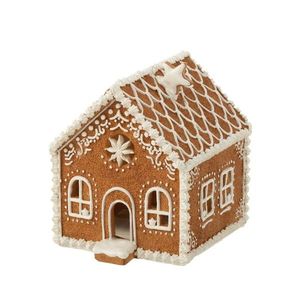 Vánoční perníková chaloupka s Led světýlky Gingerbread House - 18*15*17cm 35339 obraz