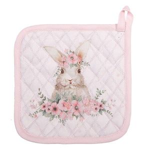 Bavlněná chňapka - podložka s králíčkem Floral Easter Bunny - 20*20 cm FEB45-1 obraz