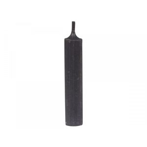 Černá úzká krátká svíčka Short dinner black - Ø 2 *11cm / 4.5h 70085424 (70854-24) obraz