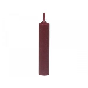 Červená úzká krátká svíčka Short dinner red - Ø 2 *11cm / 4.5h 70085433 (70854-33) obraz