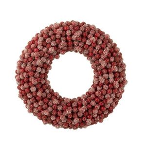 Dekorativní věnec z červených bobulí Berries - 35*6*35cm 36908 obraz