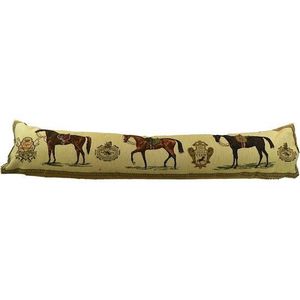 Béžový gobelinový dlouhý polštář s koňmi Horses - 90*15*20cm EVTKPZ obraz