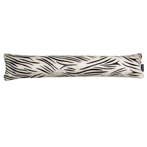 Kožený dlouhý polštář z hovězí kůže Cow zebra - 90*20*10cm MHZBTK obraz
