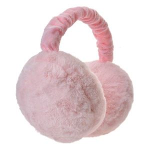 Růžové dámské chlupaté klapky na uši - one size JZCEW0020P obraz