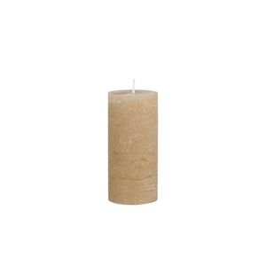 Medová široká svíčka Rustic pillar honey - Ø 7*15cm/ 60h 71049215 (71492-15) obraz