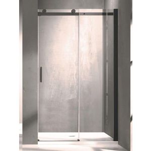 HOPA Sprchové dveře BELVER BLACK BARVA rámu Černá, Rozměr A 120 cm, Směr zavírání Univerzální Levé / Pravé, Výplň Čiré bezpečnostní sklo 8 mm BCBELV12BC obraz