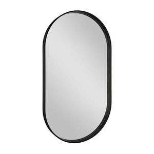 SAPHO AVONA oválné zrcadlo v rámu 40x70cm, černá mat AV400 obraz