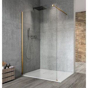 GELCO VARIO GOLD MATT jednodílná sprchová zástěna k instalaci ke stěně, čiré sklo, 700 GX1270-01 obraz