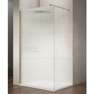 Gelco VARIO GOLD MATT jednodílná sprchová zástěna k instalaci ke stěně, sklo nordic, 1000 mm GX1510-10 obraz