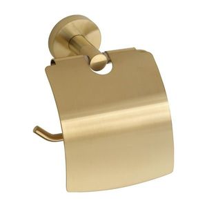 HOPA Držák toaletního papíru s krytem Barva 22 zlatá broušená mat KDBE160112010 obraz
